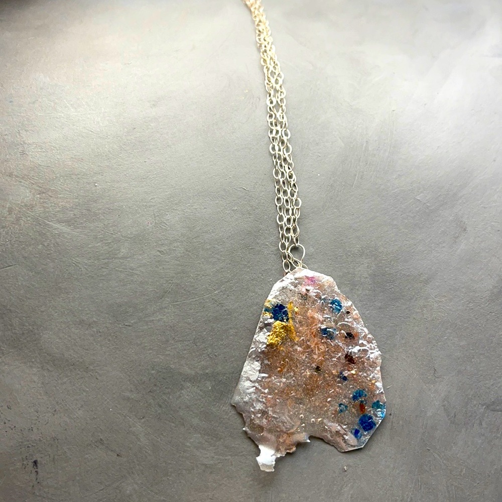 Matana Handmade long sterling silver necklace - Picture 12 of 12